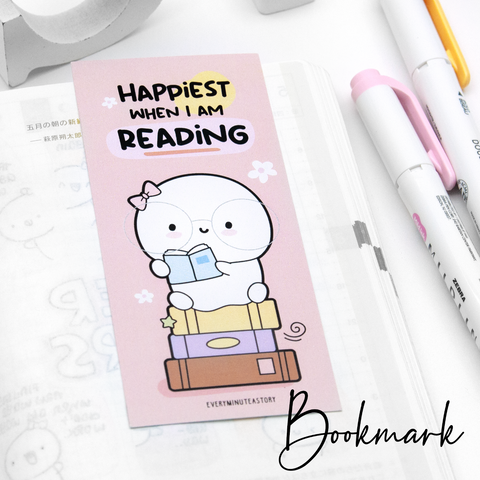Happiest when I'm reading bookmark- Limited Stock!