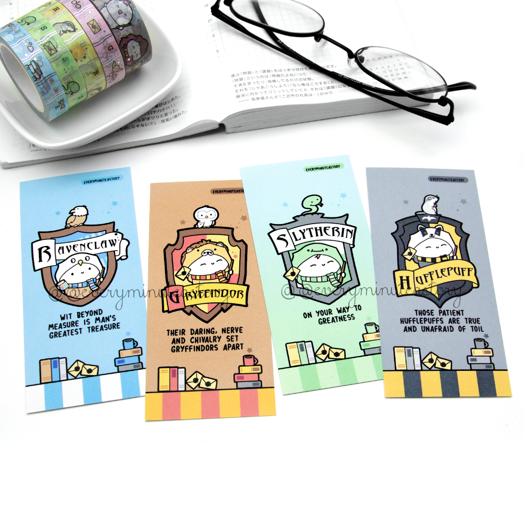 HP house themed bookmarks set- LOW STOCK!