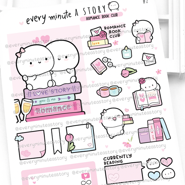 PRE-SALE! Romance book club Beanie stickers