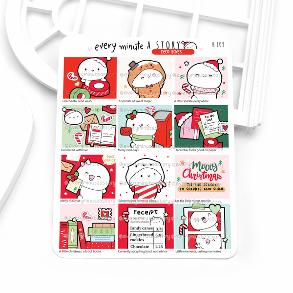 Holiday deco boxes, Christmas planner