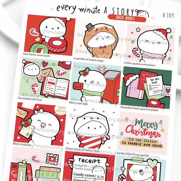 Holiday deco boxes, Christmas planner