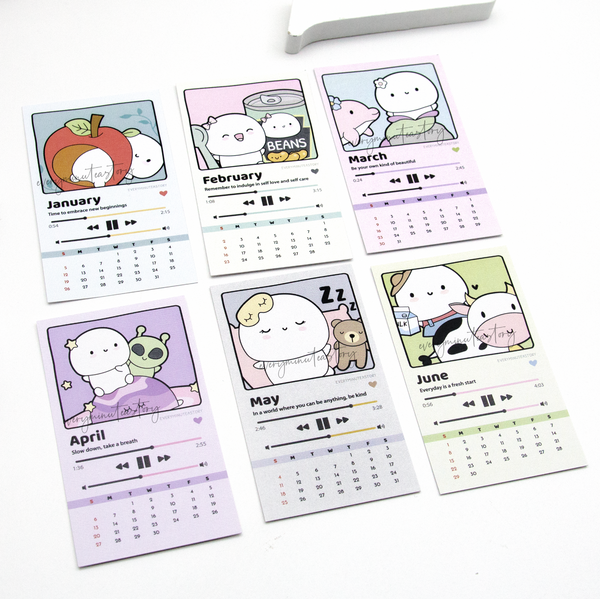 2025 Beanie calendar notecards/mini journaling cards- Limited Stock!