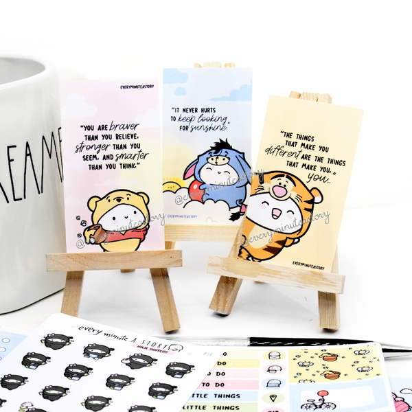 Winnie the Pooh Beanie and friends notecards/mini journaling cards- LOW STOCK!