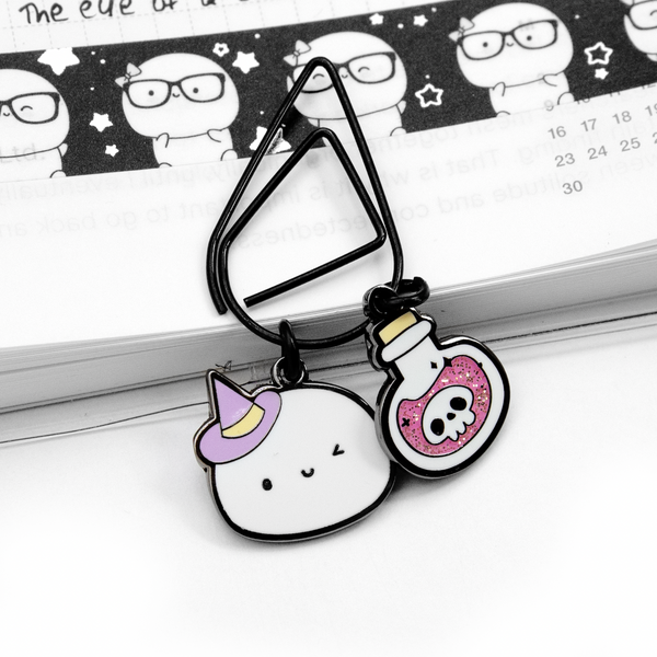 Witchy Beanie paper clip charms- Limited Stock, limit 2/order, halloween