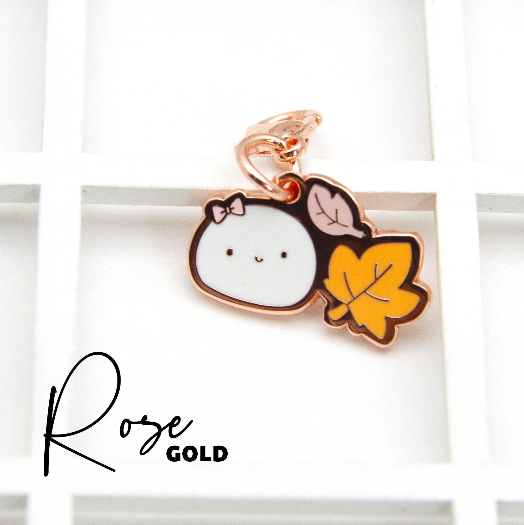 Crunchy leaves Beanie rose gold harm- Limited Stock, limit 2/order, fall