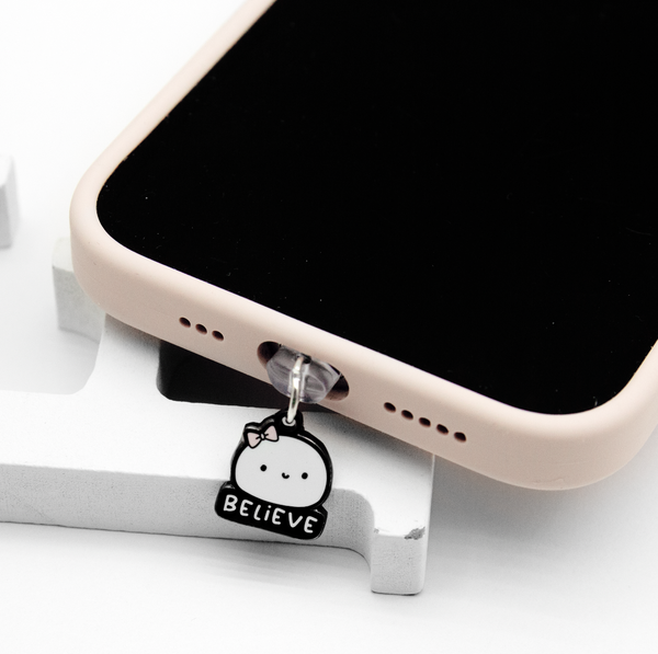 Believe dust plug charm for phones/tablets- Limited Stock, limit 2/order