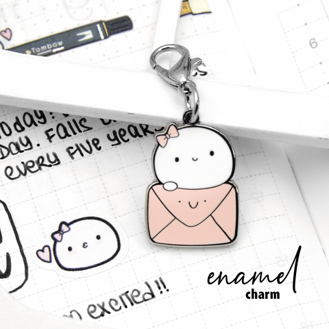 Happy Mail Beanie enamel charm- Limited Stock!