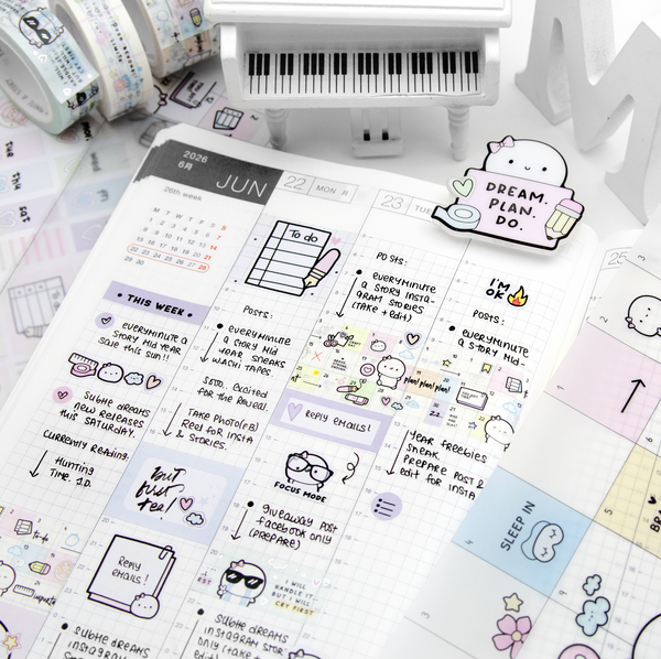 Dream.Plan.Do Beanie journal clip/bookmark, planner marker- Limited Stock, limit 1/order