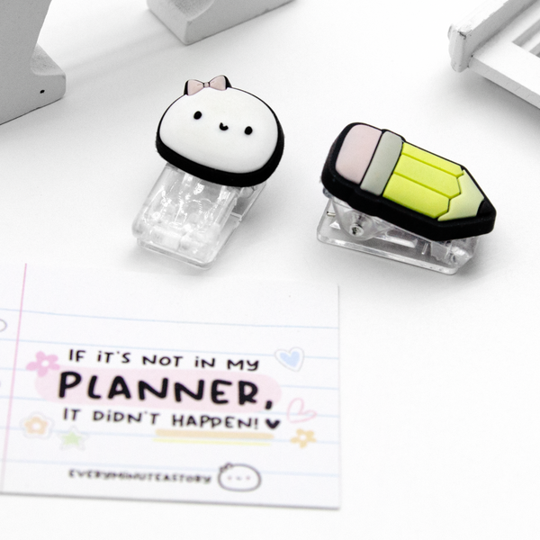 Beanie journal clips/bookmarks, planner marker- Limited Stock, limit 2/order