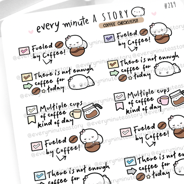 Fueled by coffee checklists