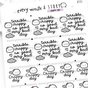 Terrible, crappy day stickers