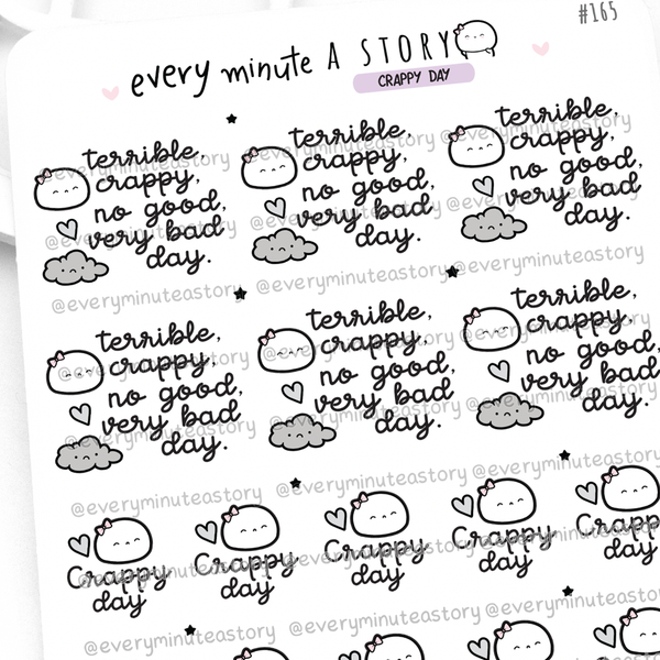 Terrible, crappy day stickers