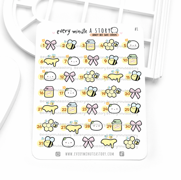 Honey bee date covers