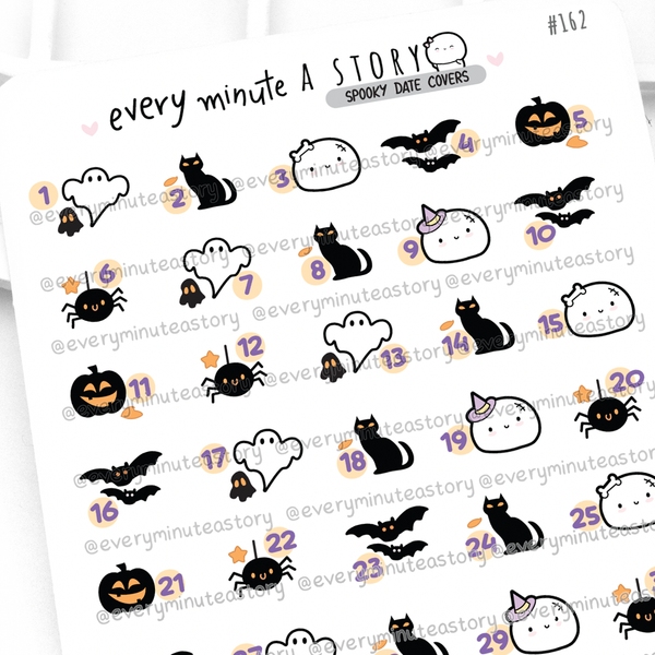 Spooky date covers,, halloween, fall- Low Stock!