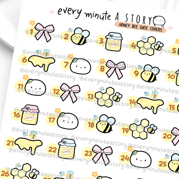 Honey bee date covers
