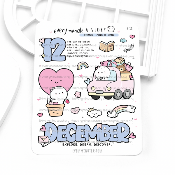 2025 monthly deco stickers, Vol.2