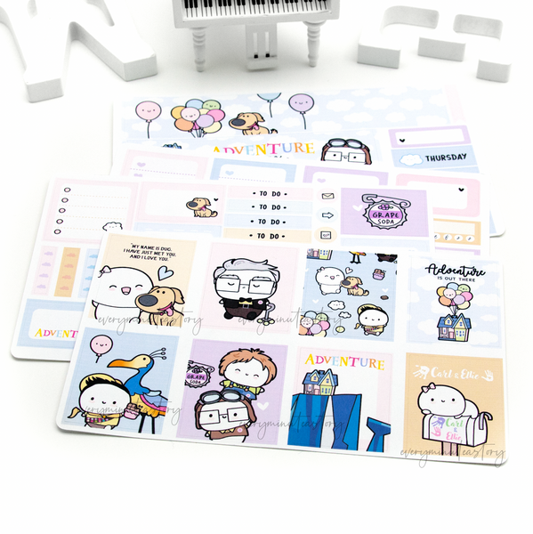 Carl & Ellie hand-drawn vertical kit- LOW STOCK!