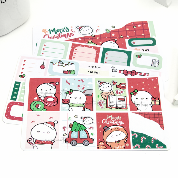 Wrapped in Magic, Christmas vertical hand-drawn kit- mini and full kit