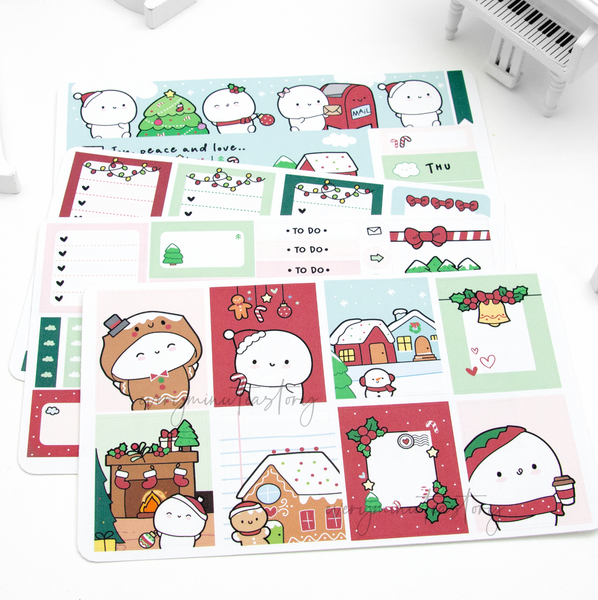 Christmas magic vertical hand-drawn kit- mini and full kit- Low Stock!
