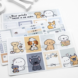 Stay Paw-sitive Beanie dog lover's vertical kit- hand drawn- Limited Stock!