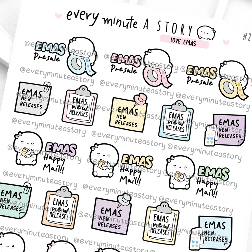 EMAS lover sticker sheet