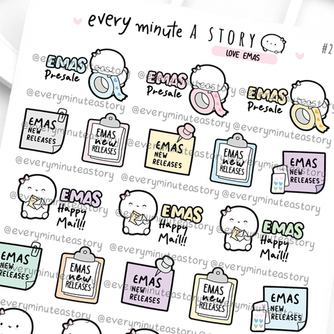 EMAS lover sticker sheet