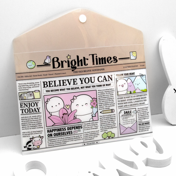 Bright times envelope, sticker storage, A5- Limited Stock! Limit 2/order