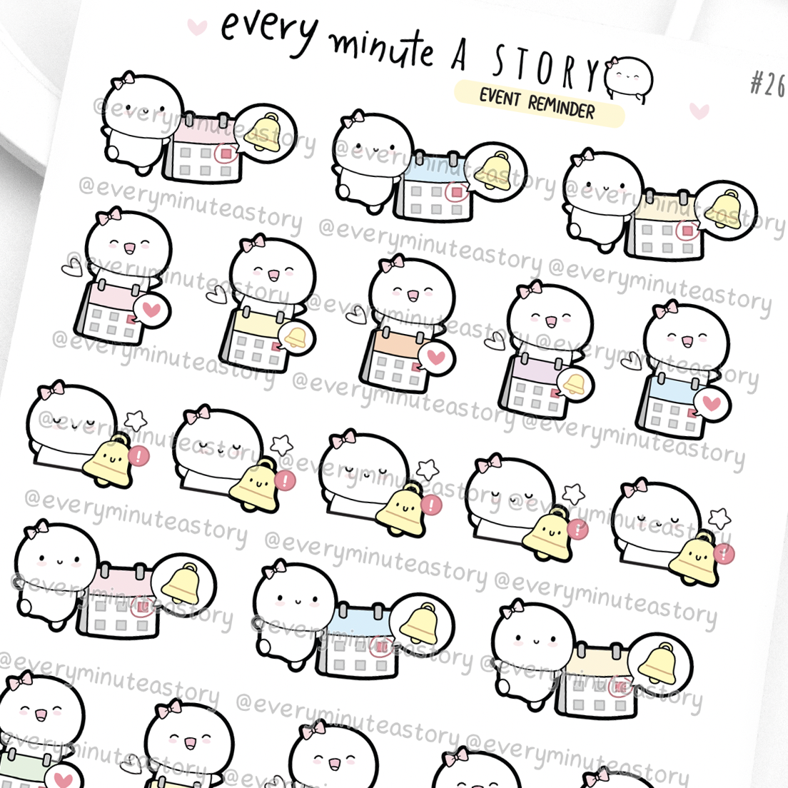Annocument Sticker Announcement, event reminder, important date stickers – Every Minute A ...