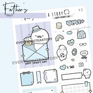 Happy Father's Day stickers- Low Stock!