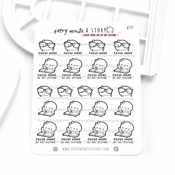 Focus mode on, Beanie work stickers