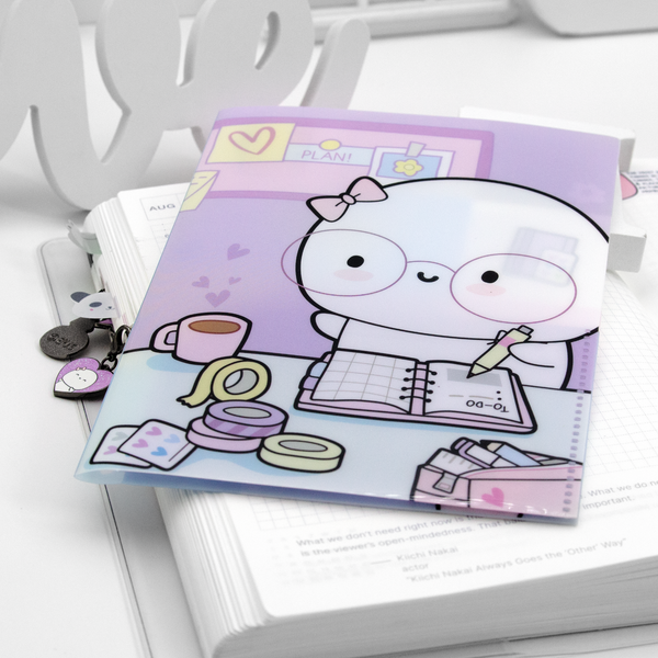 Planner girl sticker storage plastic folder, B6- Limited Stock! Limit 1/order