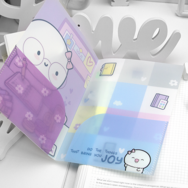 Planner girl sticker storage plastic folder, B6- Limited Stock! Limit 1/order