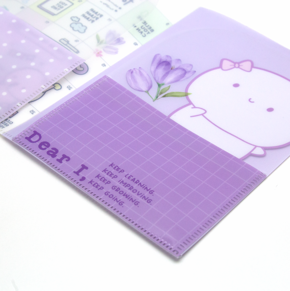 Planner grid sticker storage plastic folder, A5- Limited Stock! Limit 2/order