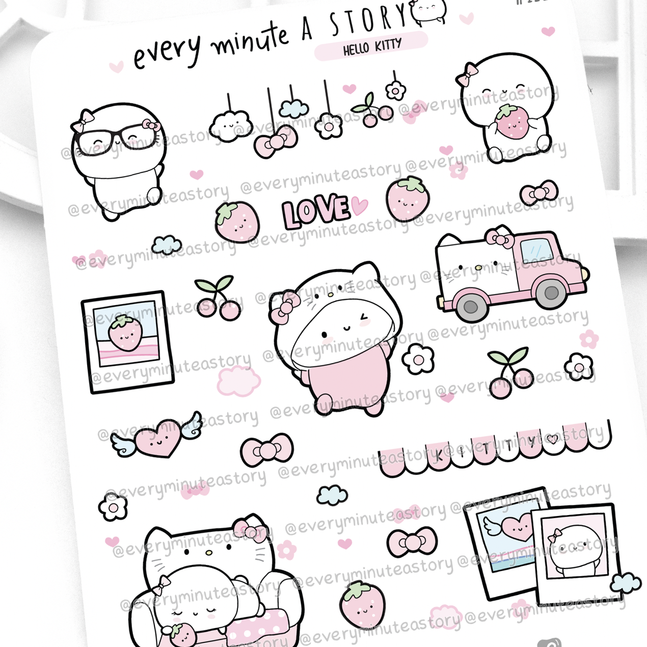 HK Beanie sticker sampler – Every Minute A Story