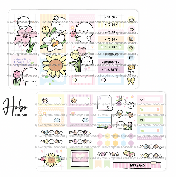 Soft petals Hobonichi cousin kit