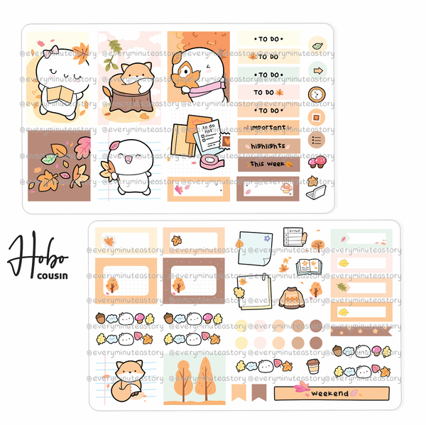 Autumn magic Hobonichi cousin kit