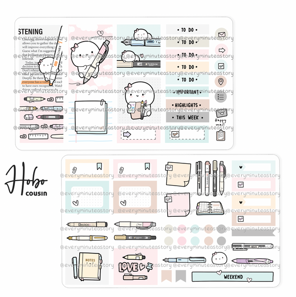 Pen lover Beanie Hobonichi Cousin kit