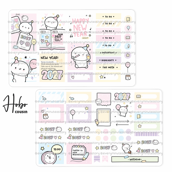 Happy New year 2027 Hobonichi cousin kit
