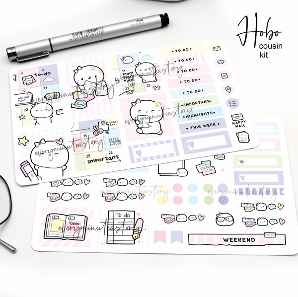 Planner grid Hobonichi Cousin kit