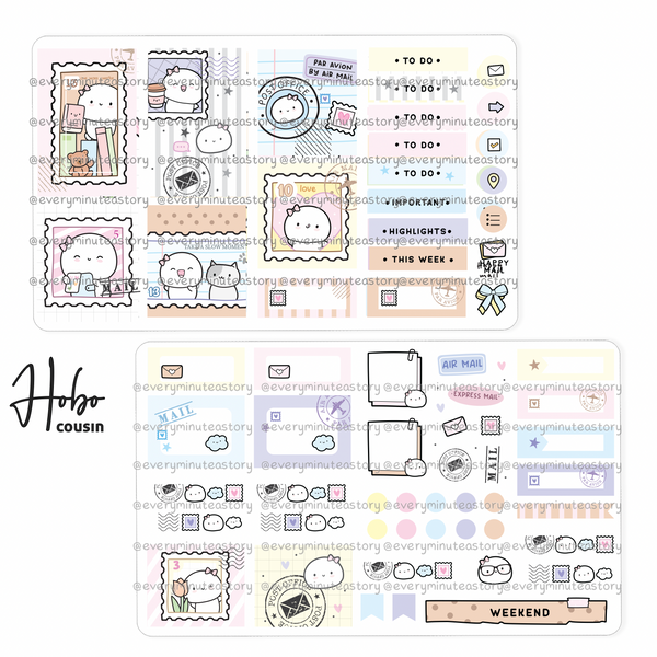 Pretty Paper Postage hobonichi cousin kit