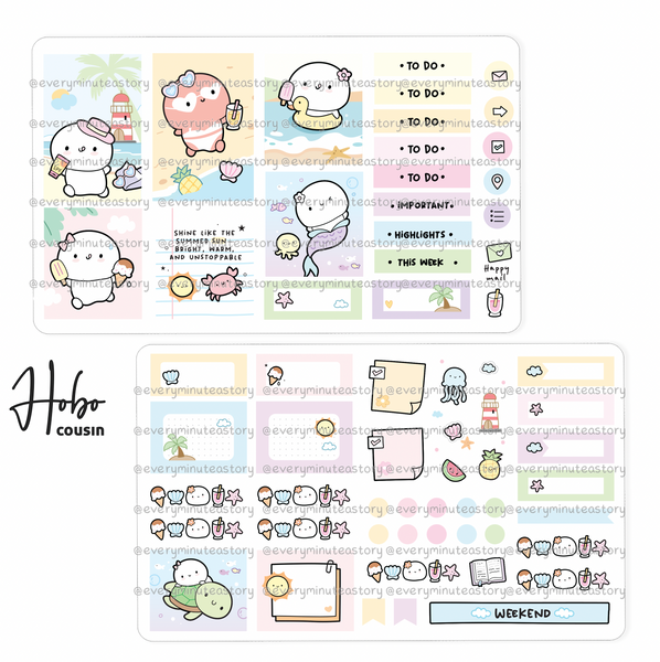 Tanned & unbothered Hobonichi cousin kit