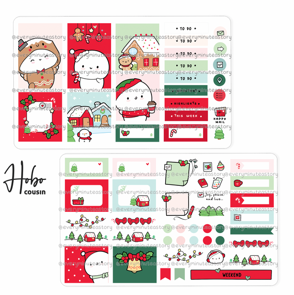 Christmas magic Hobonichi cousin kit- Low Stock!