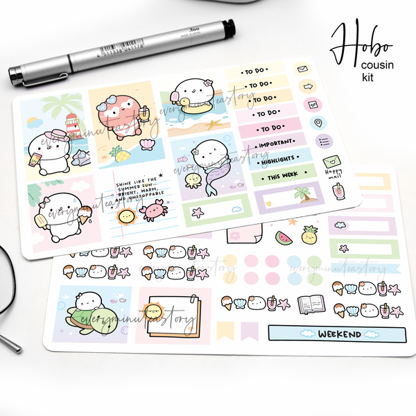 Tanned & unbothered Hobonichi cousin kit