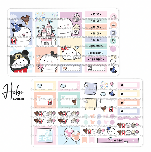 The most magical place on earth Hobonichi Cousin kit