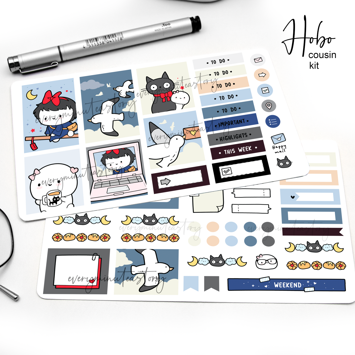 Kiki Beanie Hobonichi cousin kit- Limited Stock!