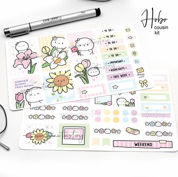 Soft petals Hobonichi cousin kit
