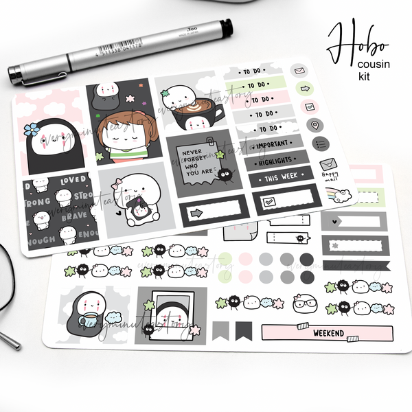 No face Beanie Hobonichi cousin kit- Low stock!