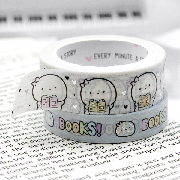 Never stop reading, rainbow books washi | LIMITED STOCK! LIMIT: 2/order