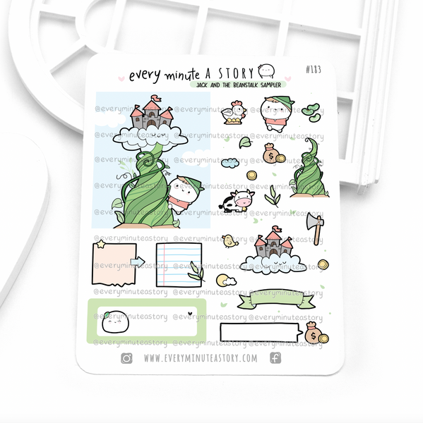 Jack and the beanstalk stickers- LOW STOCK!