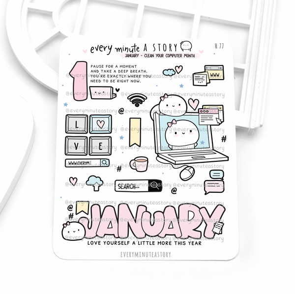 2025 monthly deco stickers, Vol.2